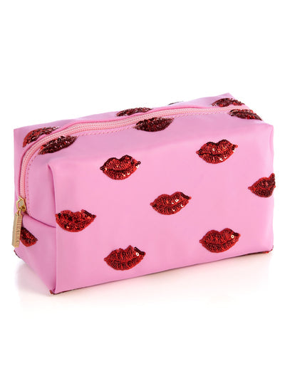 Cara Lips Pattern Cosmetic Bag