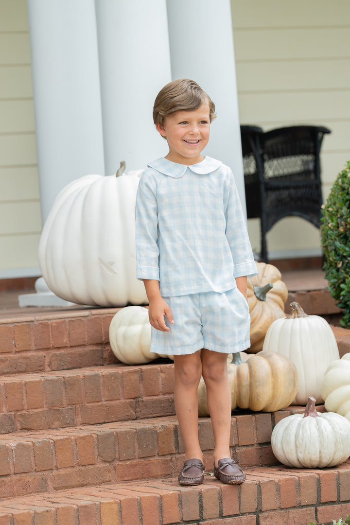 Browning LS Soft Blue Check Short Set