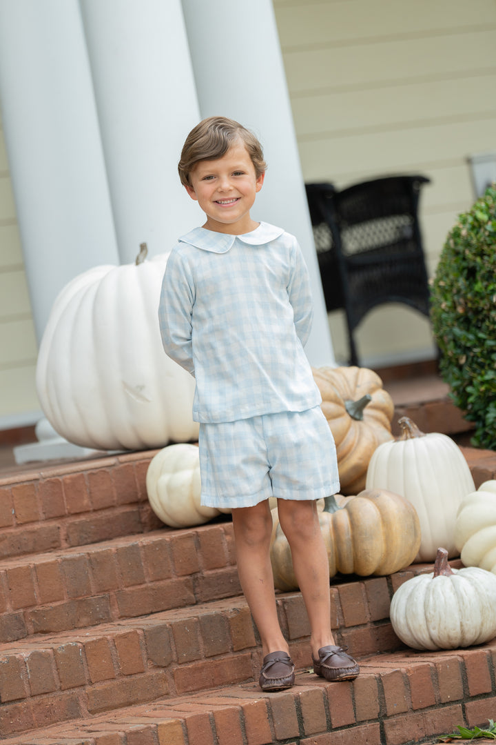 Browning LS Soft Blue Check Short Set