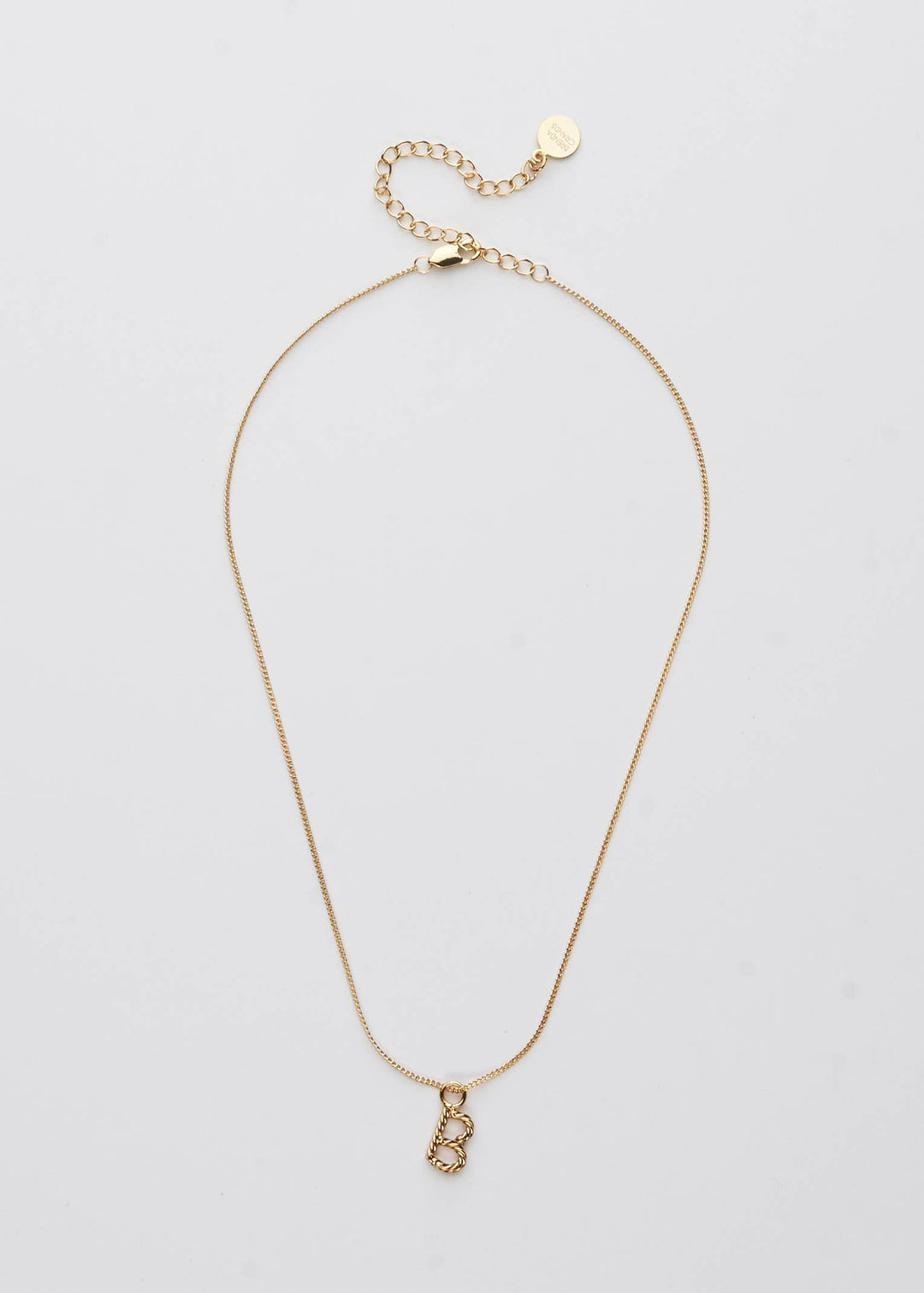 Aspen Initial Mini Necklace: Holiday Favorite!: B / 14"+3"