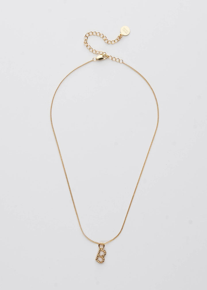 Aspen Initial Mini Necklace: Holiday Favorite!: D / 14"+3"