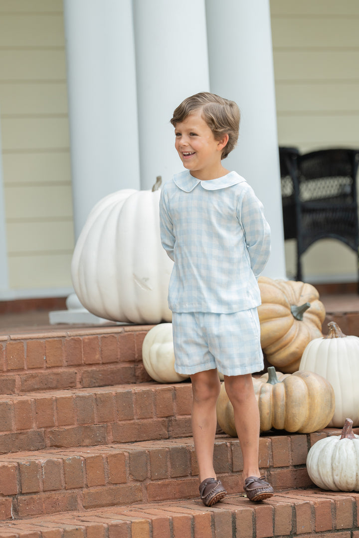 Browning LS Soft Blue Check Short Set