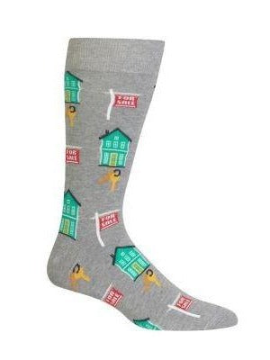"Realtor" Cotton Crew Socks