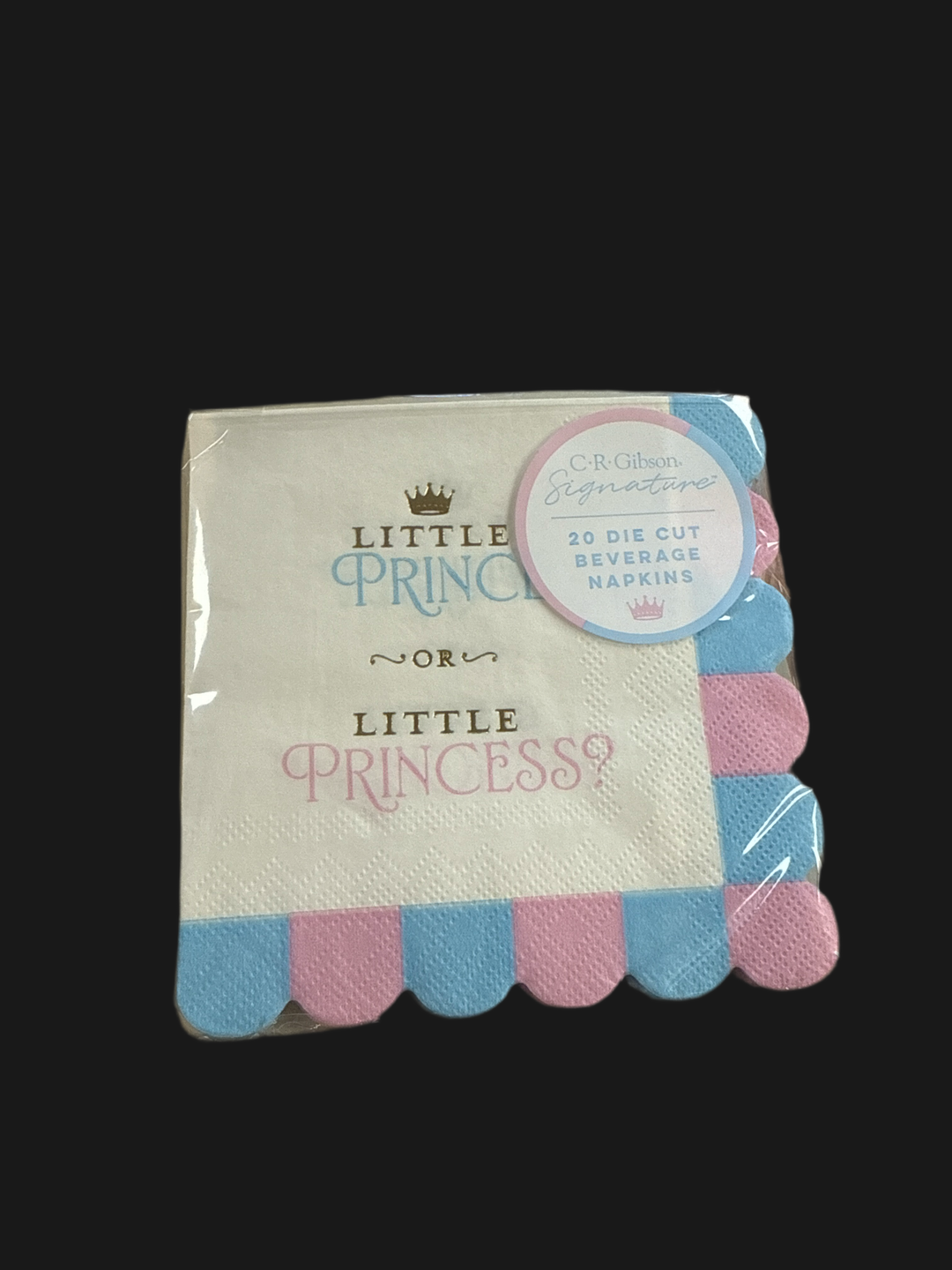 Prince Or Princess Gender Reveal Beverage Napkins