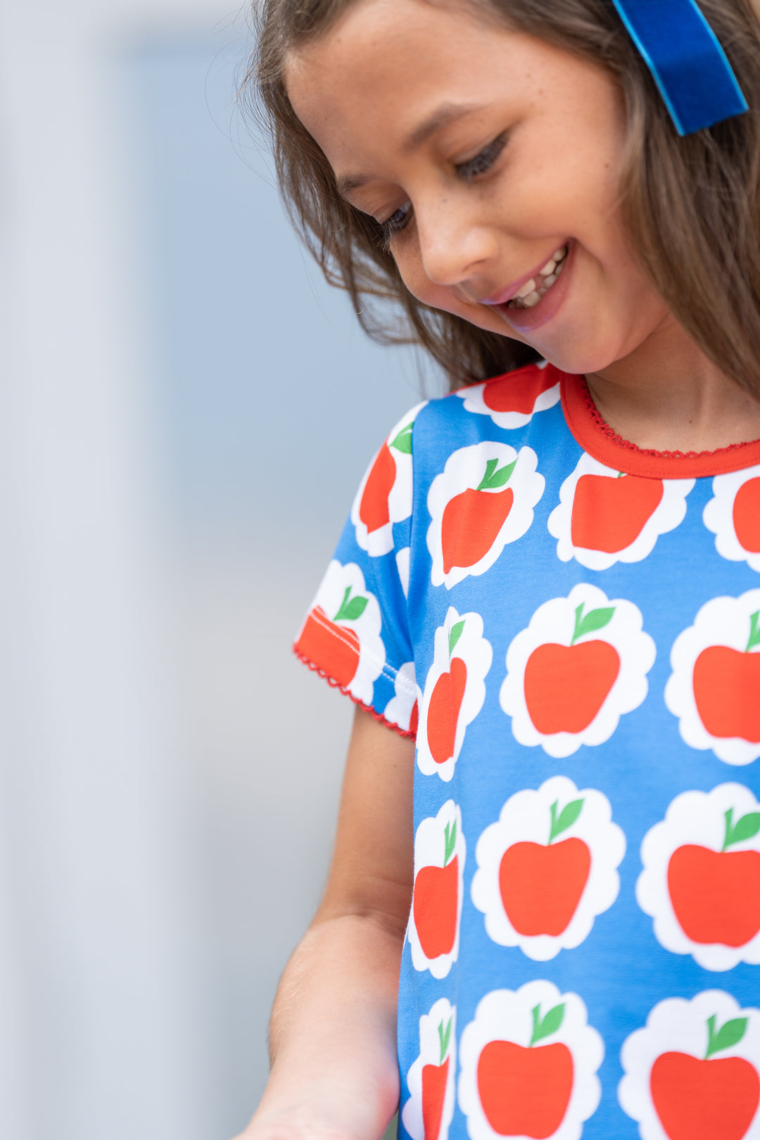 Mary Chase Navy Apple Dress