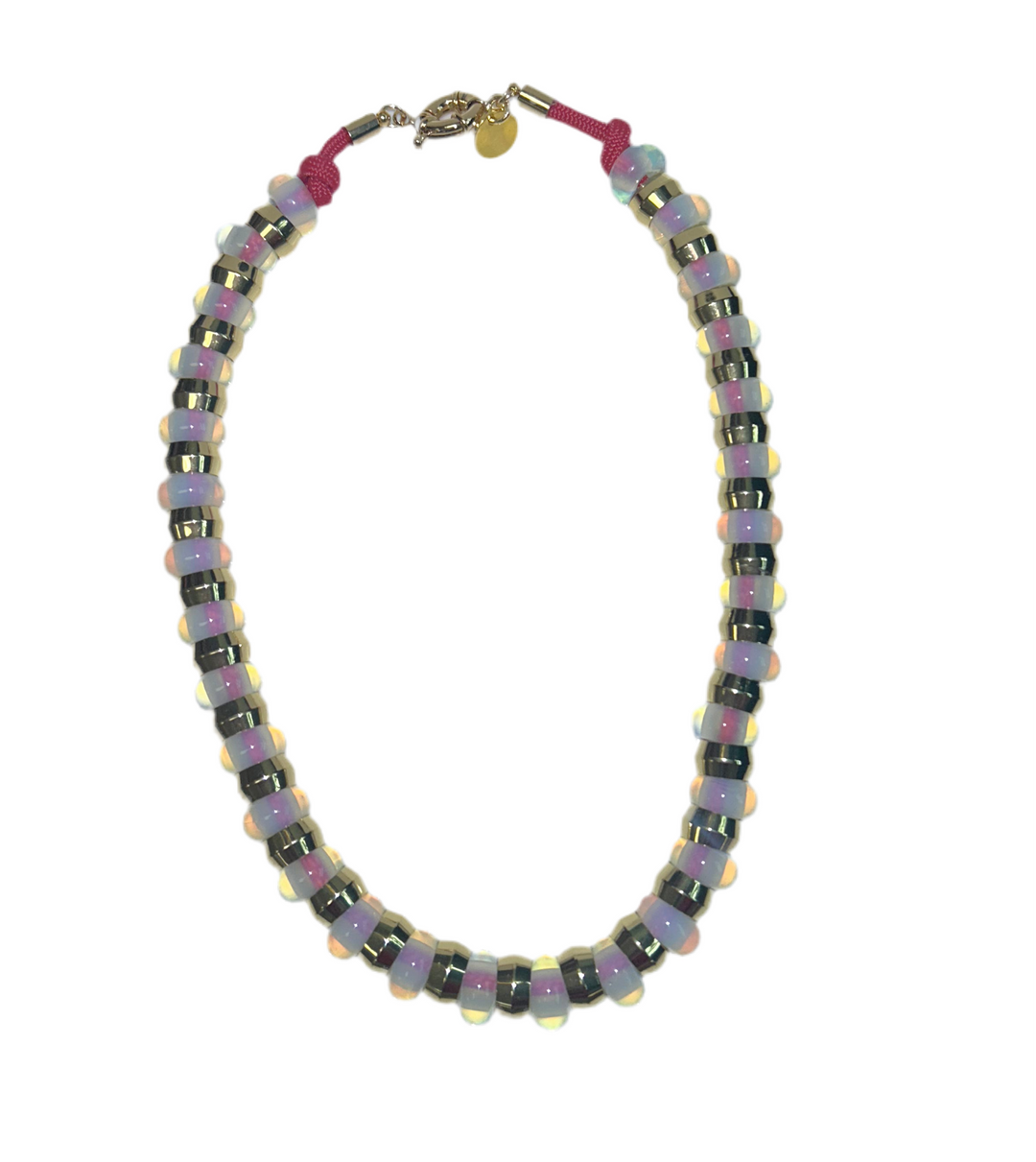 Semi Precious Necklace - Opalite