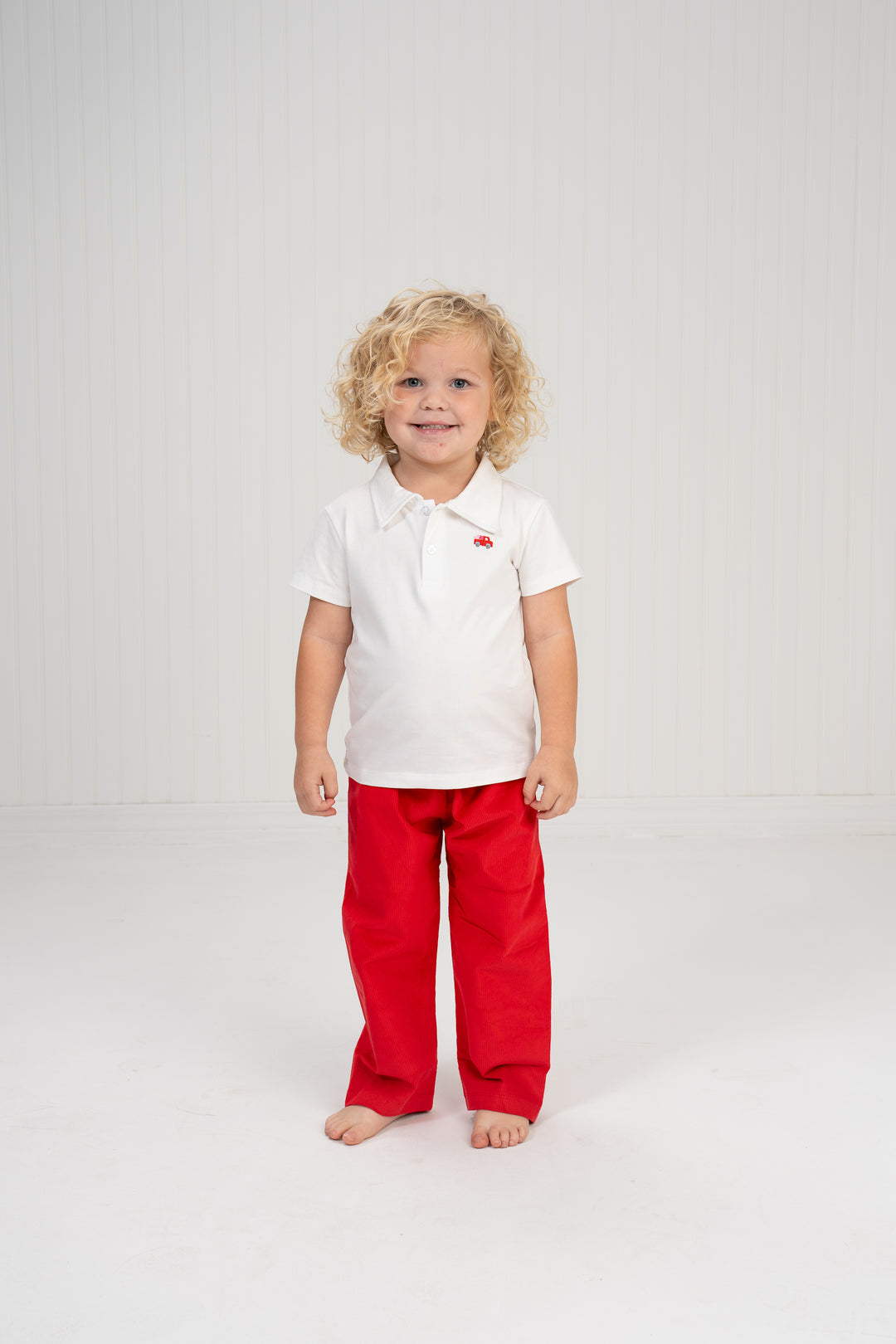 Boy's Red Cord Pants