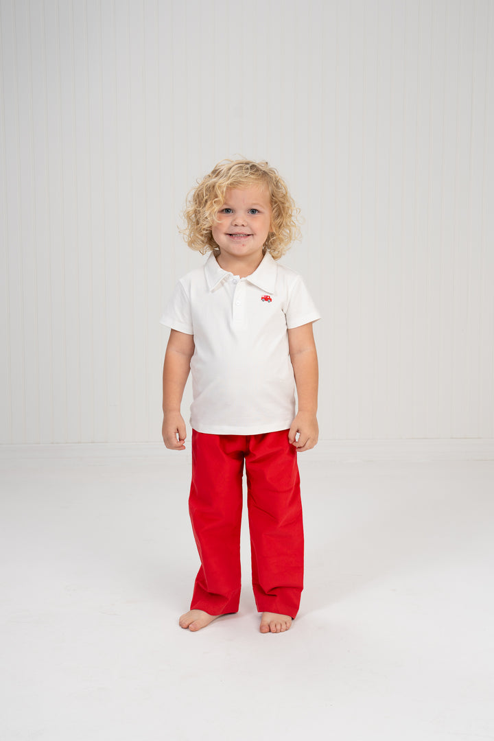 Boy's Red Cord Pants