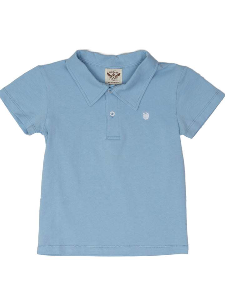 Boys Short Sleeve Light Blue Polo