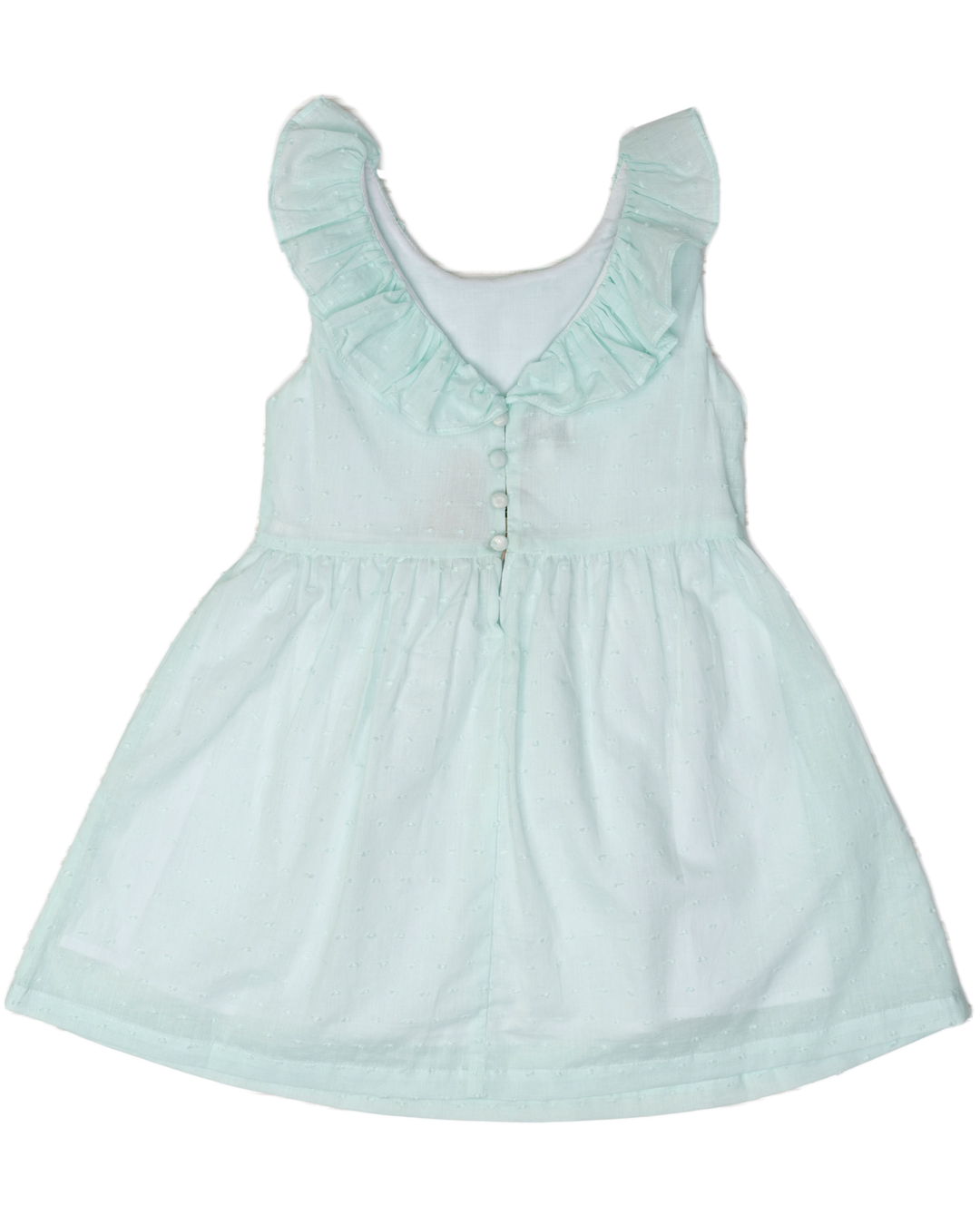 Kelly Aqua Swiss Dot Dress