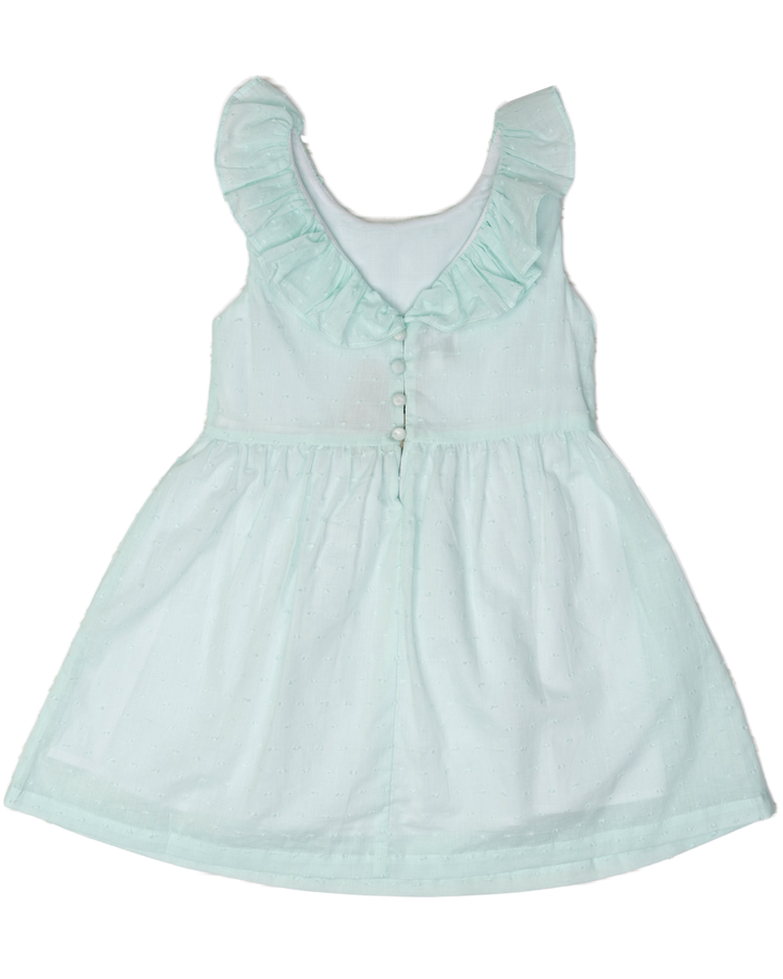 Kelly Aqua Swiss Dot Dress