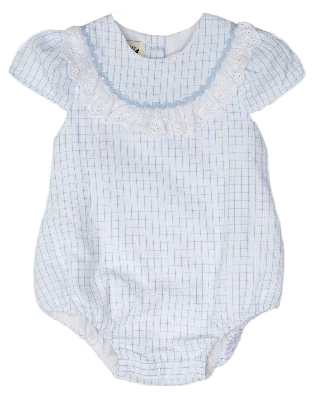 Madeline Blue Windowpane Bubble