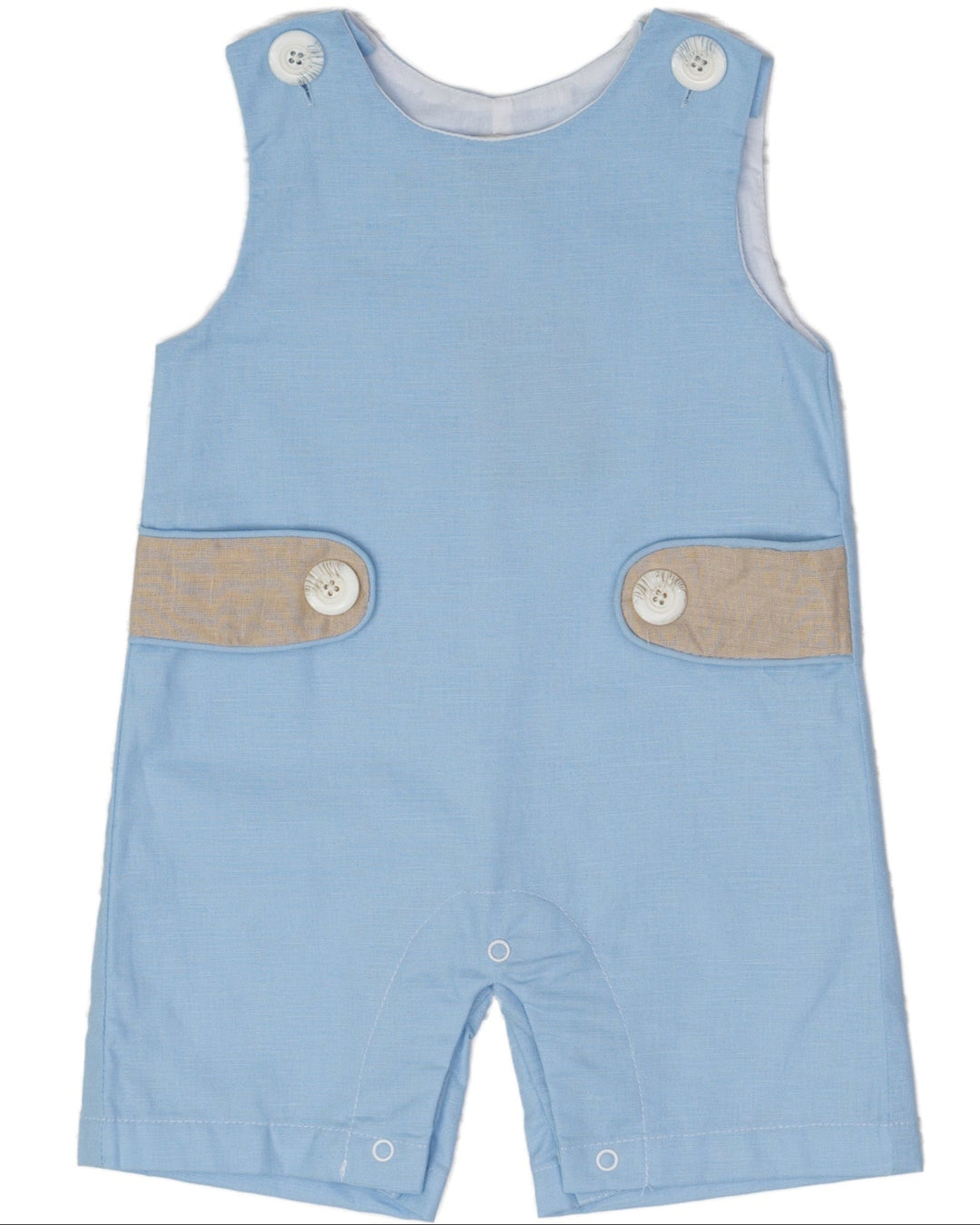 Heath Blue & Tan Linen Jon Jon