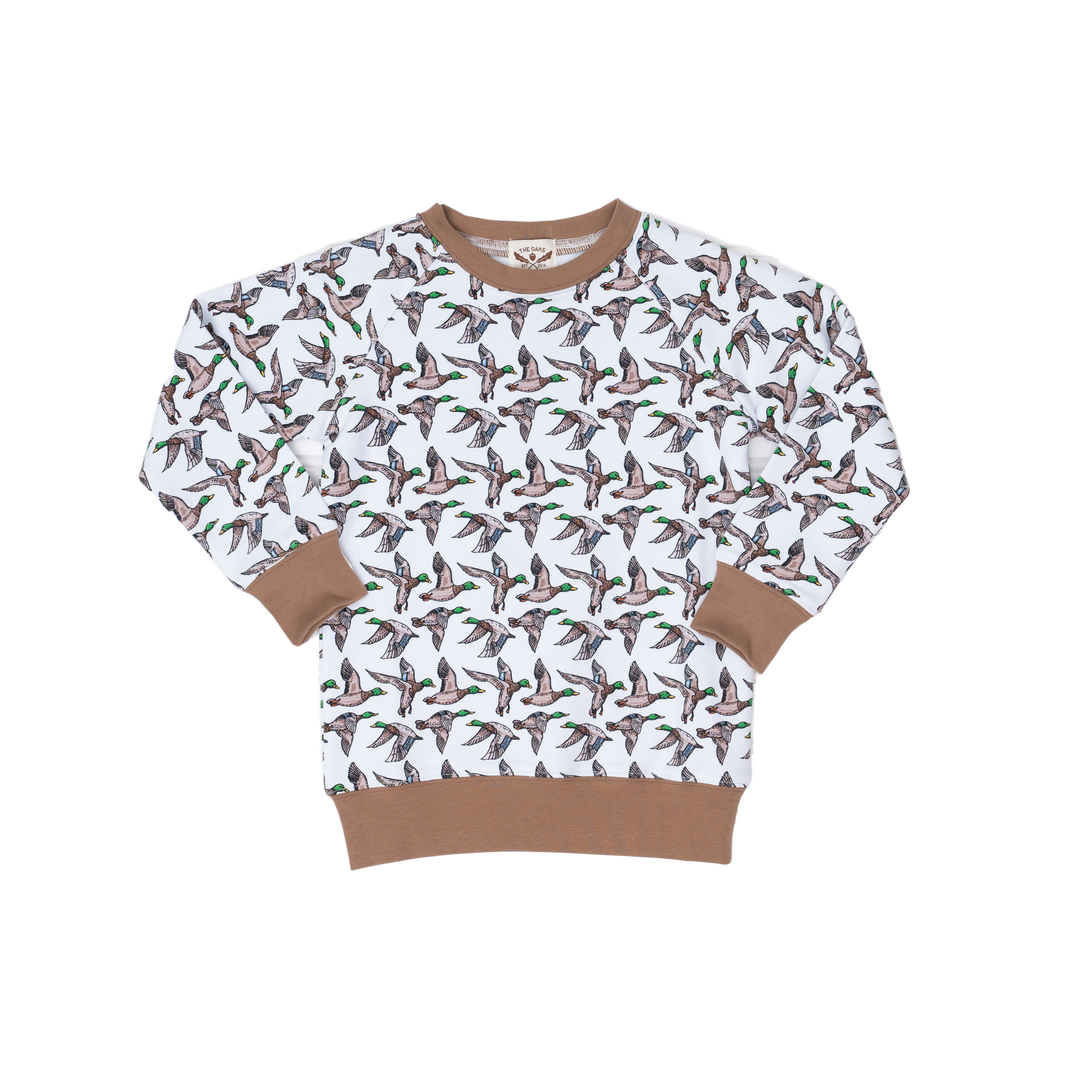 Unisex White Mallards Sweatshirt