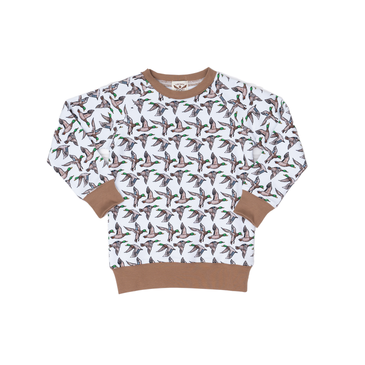 Unisex White Mallards Sweatshirt