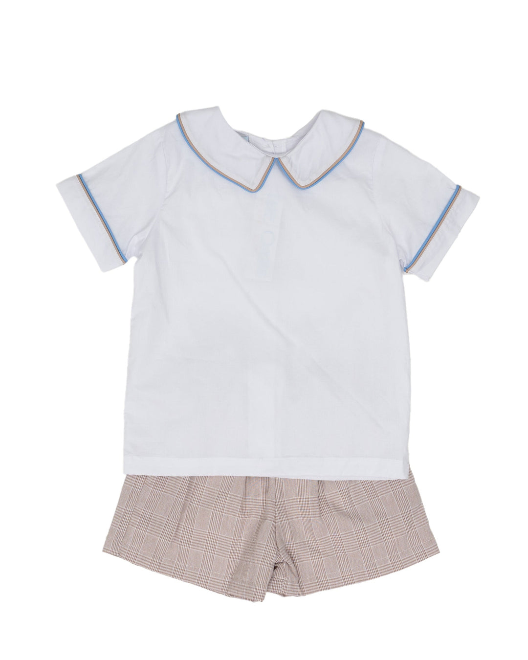 John Blue And Brown Short Set