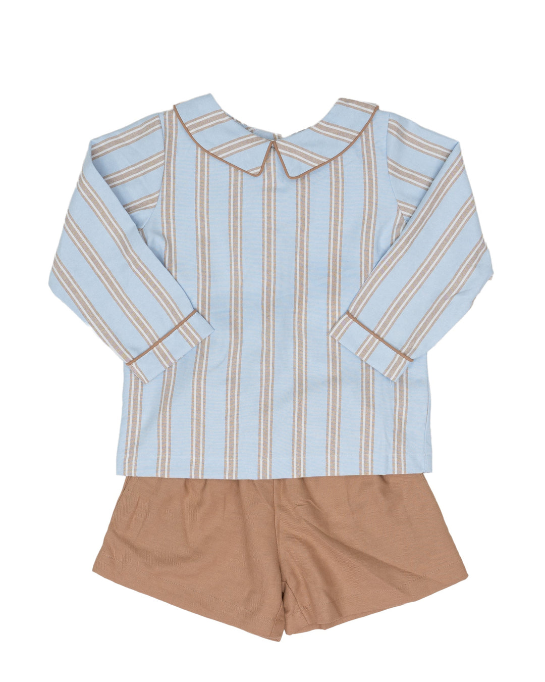 Browning LS Blue and Brown Stripe Short Set