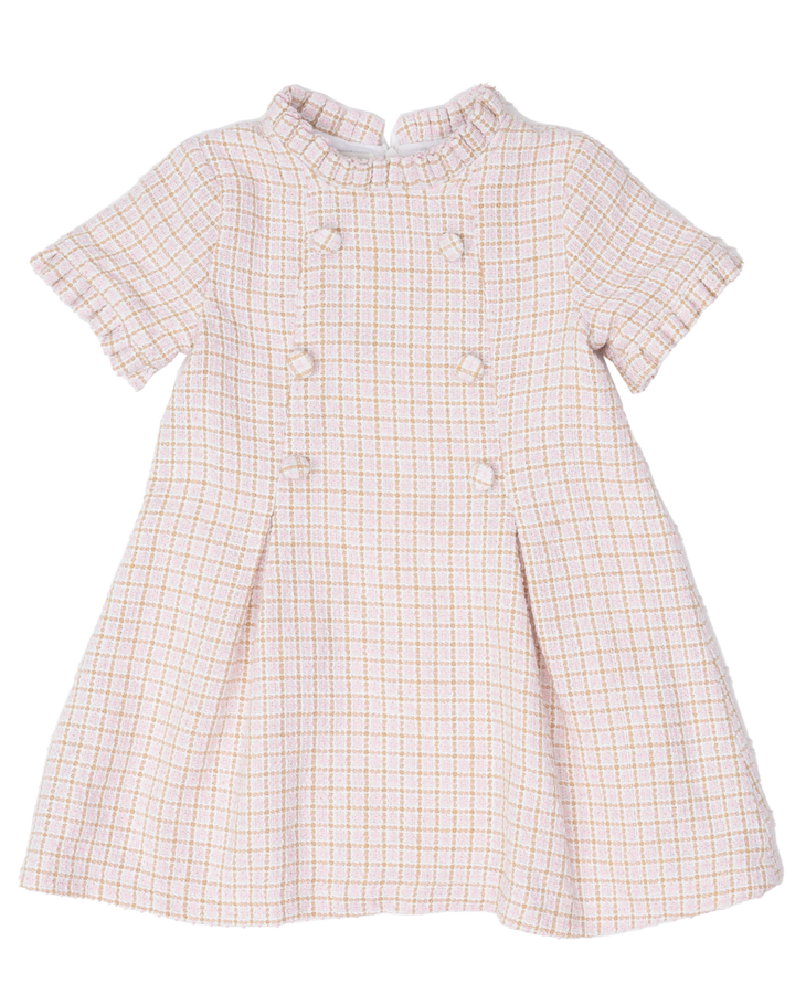 Emerson Pink Brown Tweed Dress