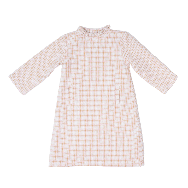 Kate Brown Pink Tweed Dress