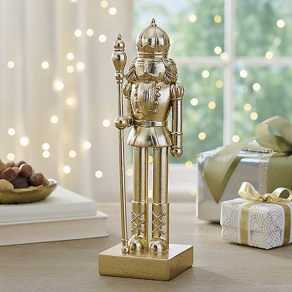 GOLD METALLIC DECORATIVE NUTCRACKER – The Oaks Apparel Co.