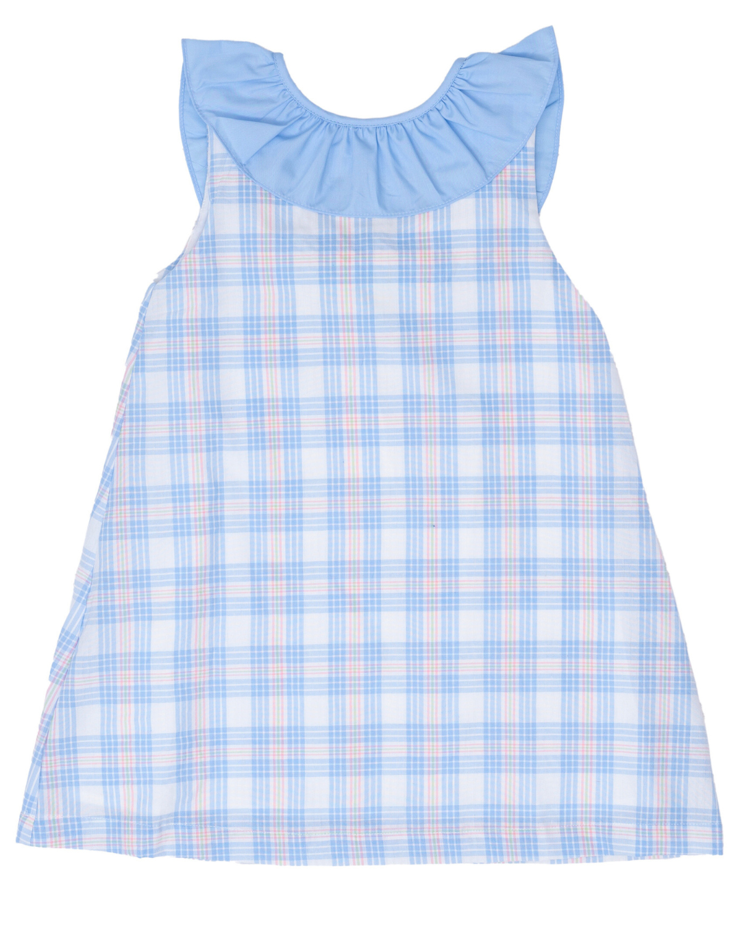 light blue plaid dress Ally Kole Pink & Blue Plaid Dress 5