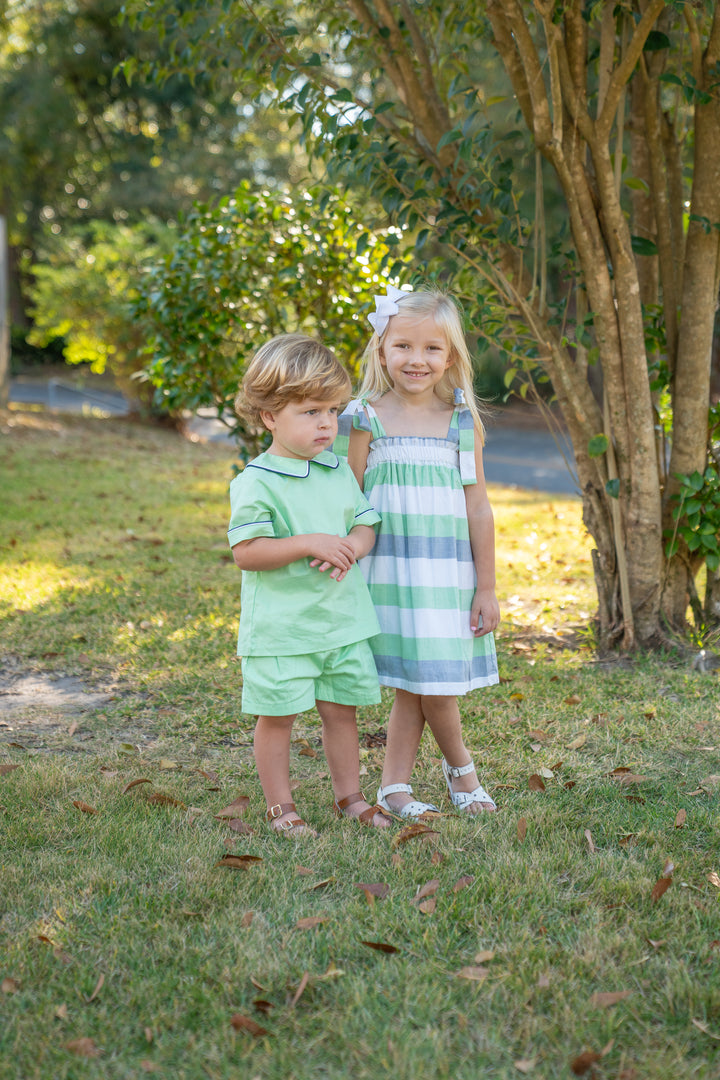 John Green W/ Navy Short Set