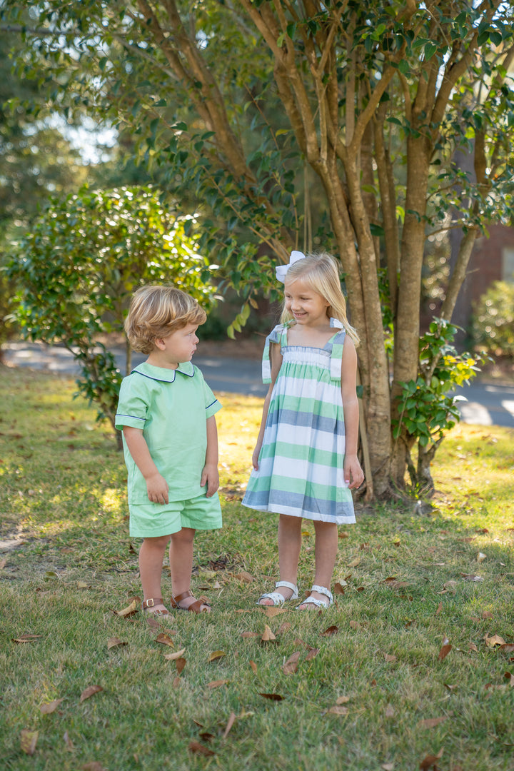John Green W/ Navy Short Set