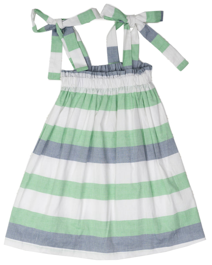 Lola Green & Blue Stripe Dress