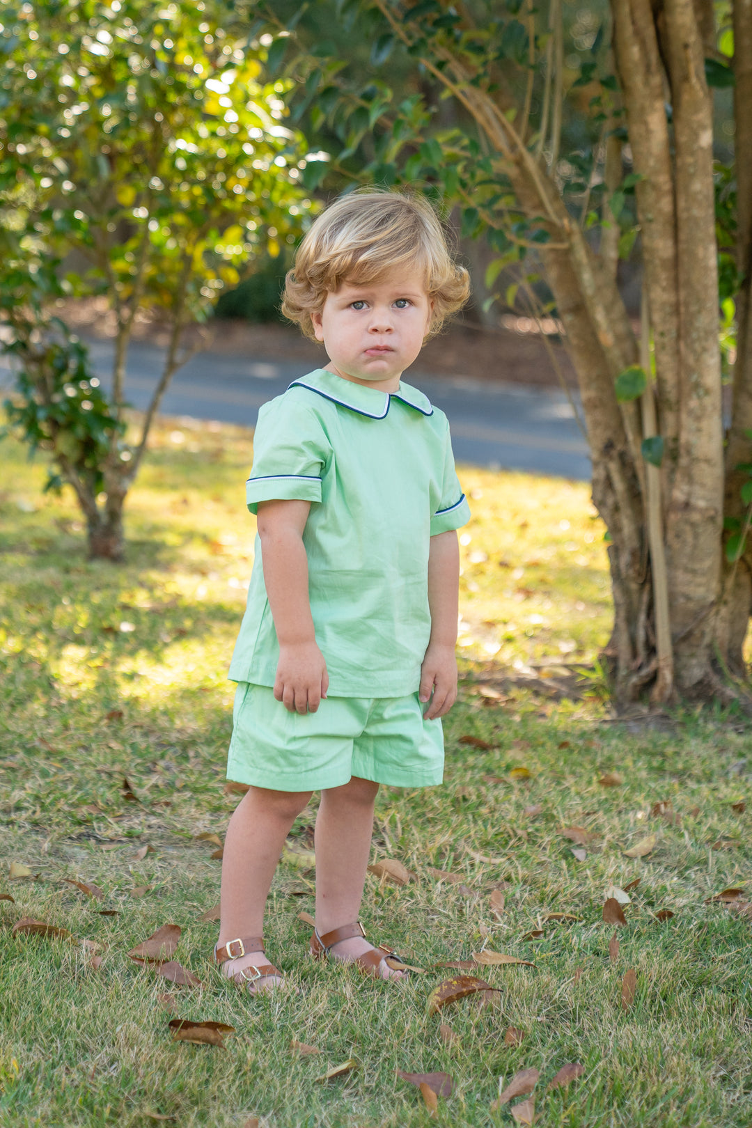 John Green W/ Navy Short Set