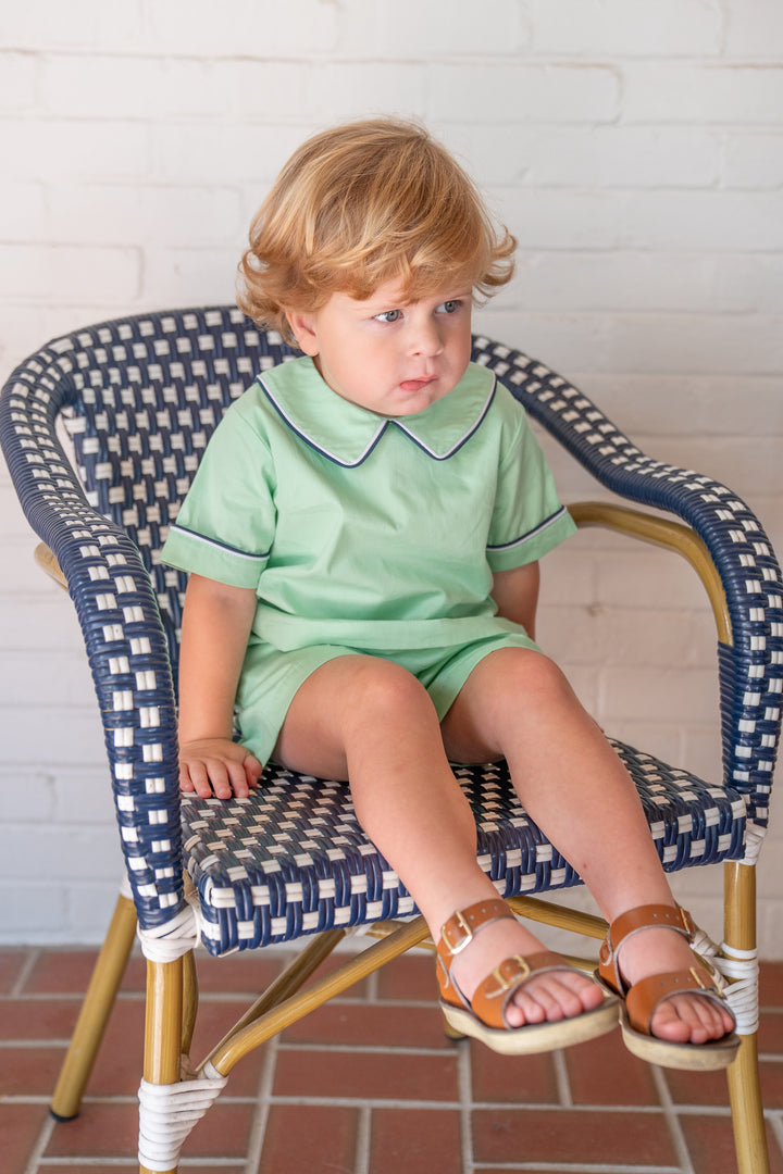 John Green W/ Navy Short Set