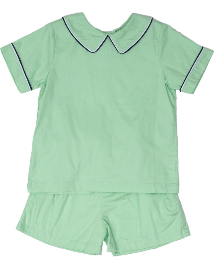 John Green W/ Navy Short Set