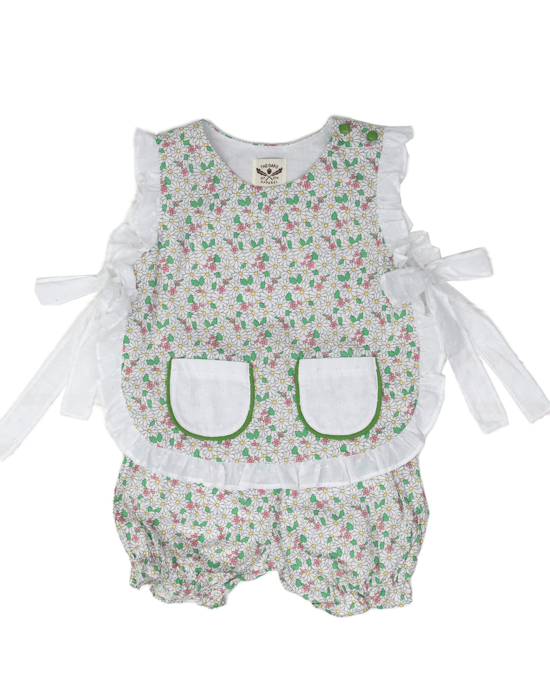 Lily Green Floral Bloomer Set