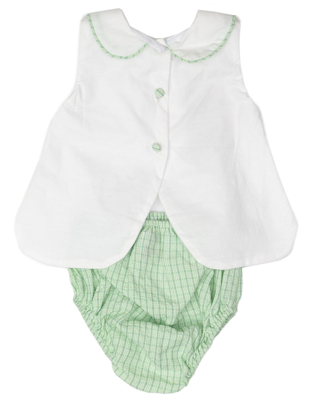 Rayleigh Green Check Diaper Set