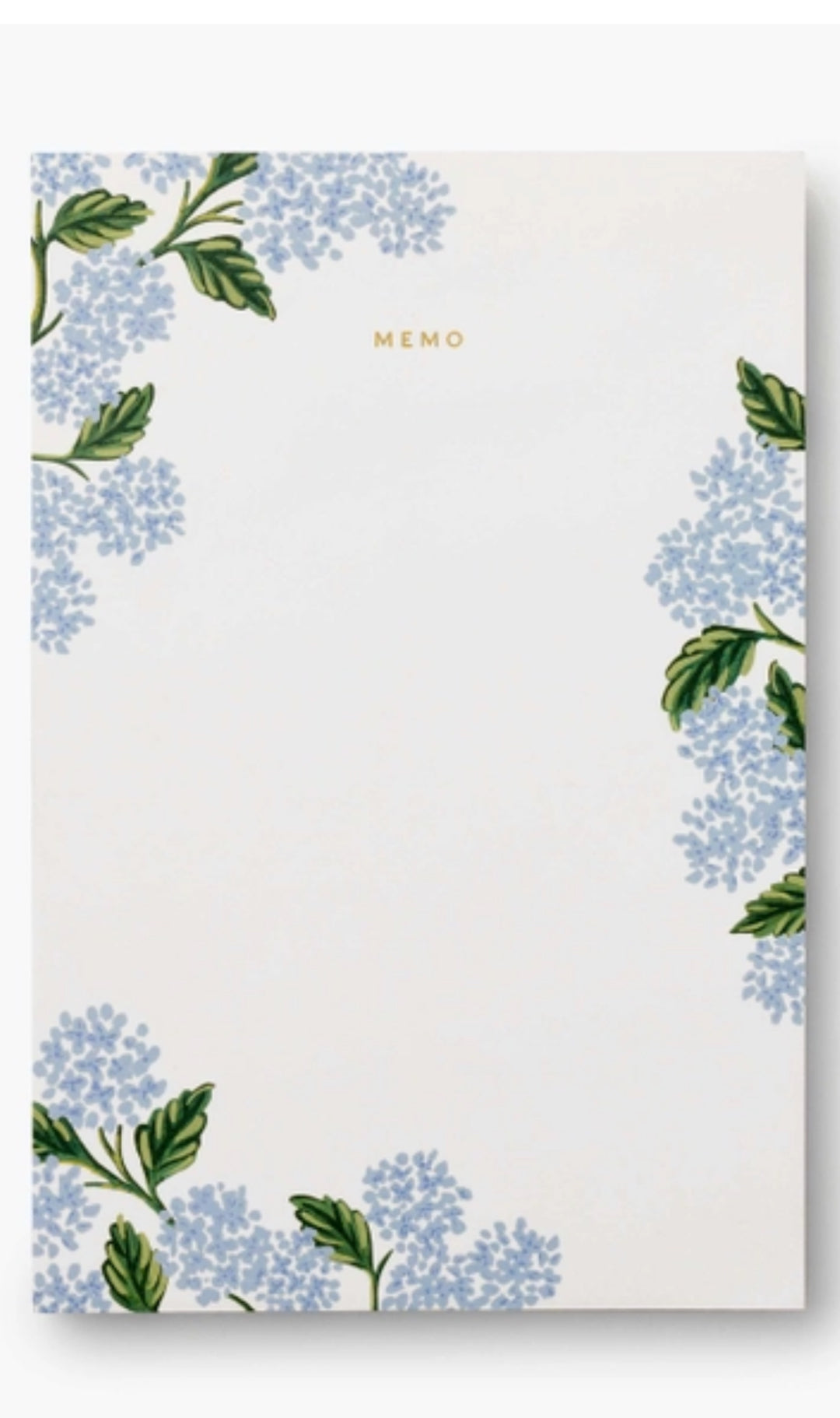 Hydrangea Memo Notepad - Rifle Paper Co