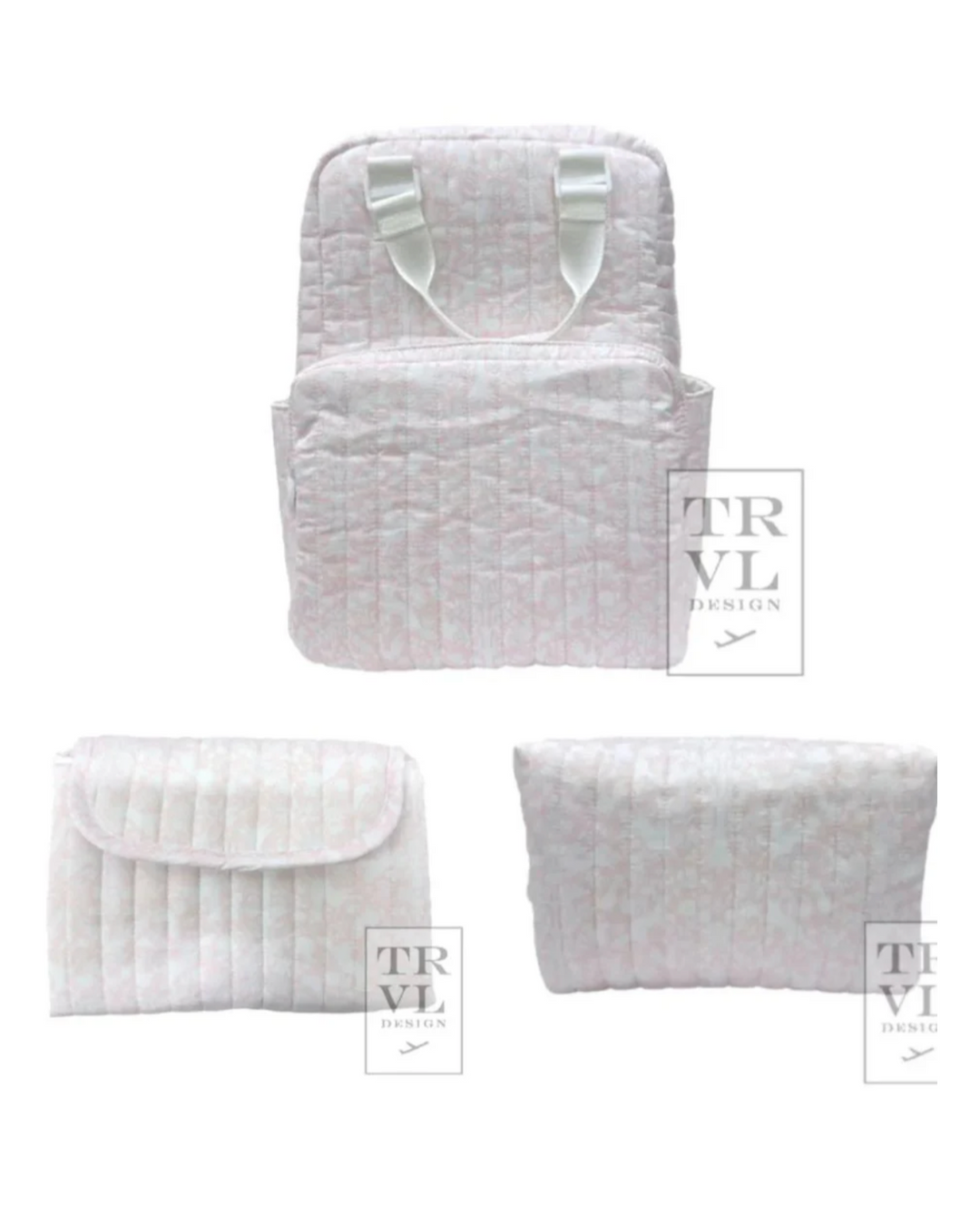 Quilted All You Need Bundle in Woodland Pink + Changer Mat + Everyday