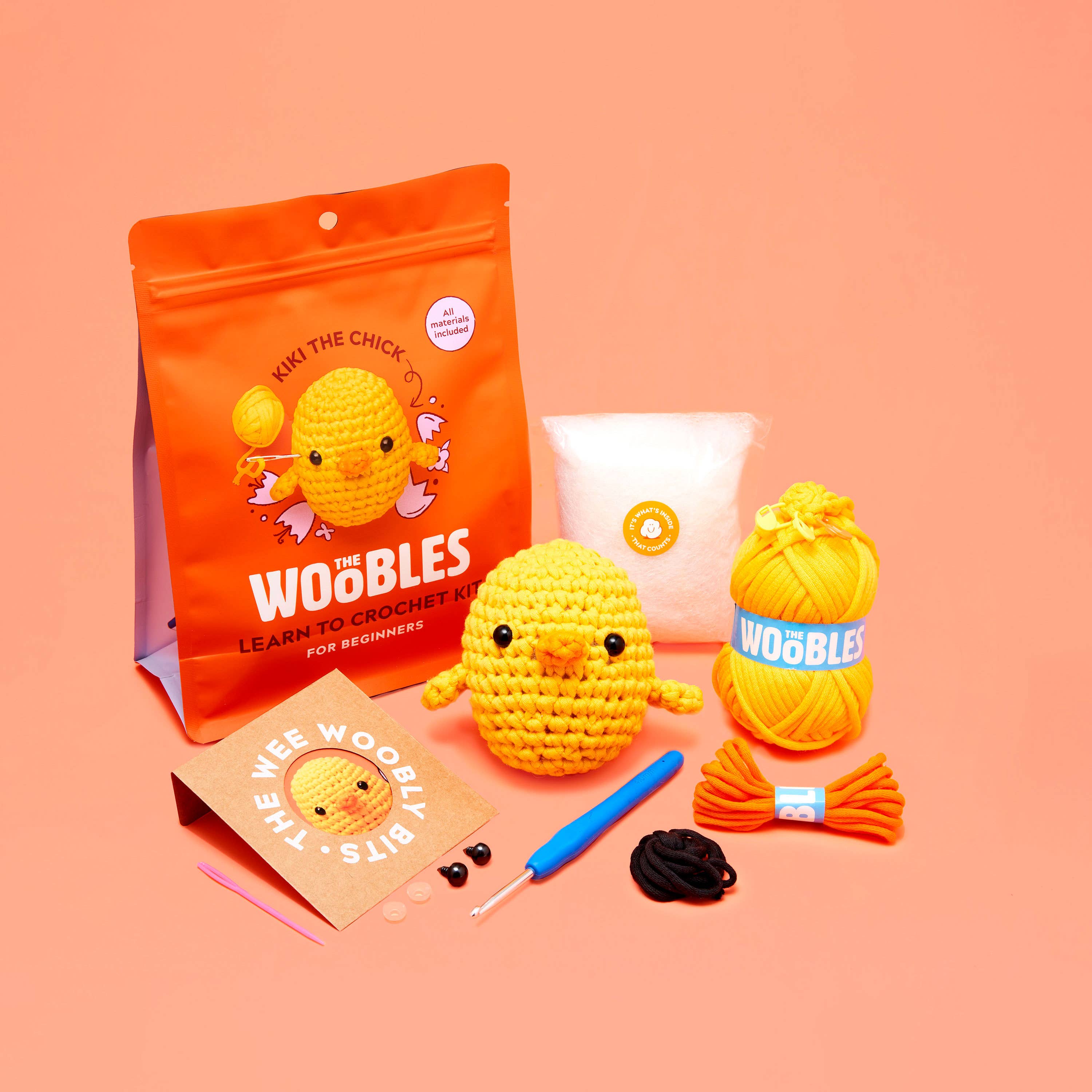 The Woobles - Kiki the Chick Beginner Crochet Kit – The Oaks