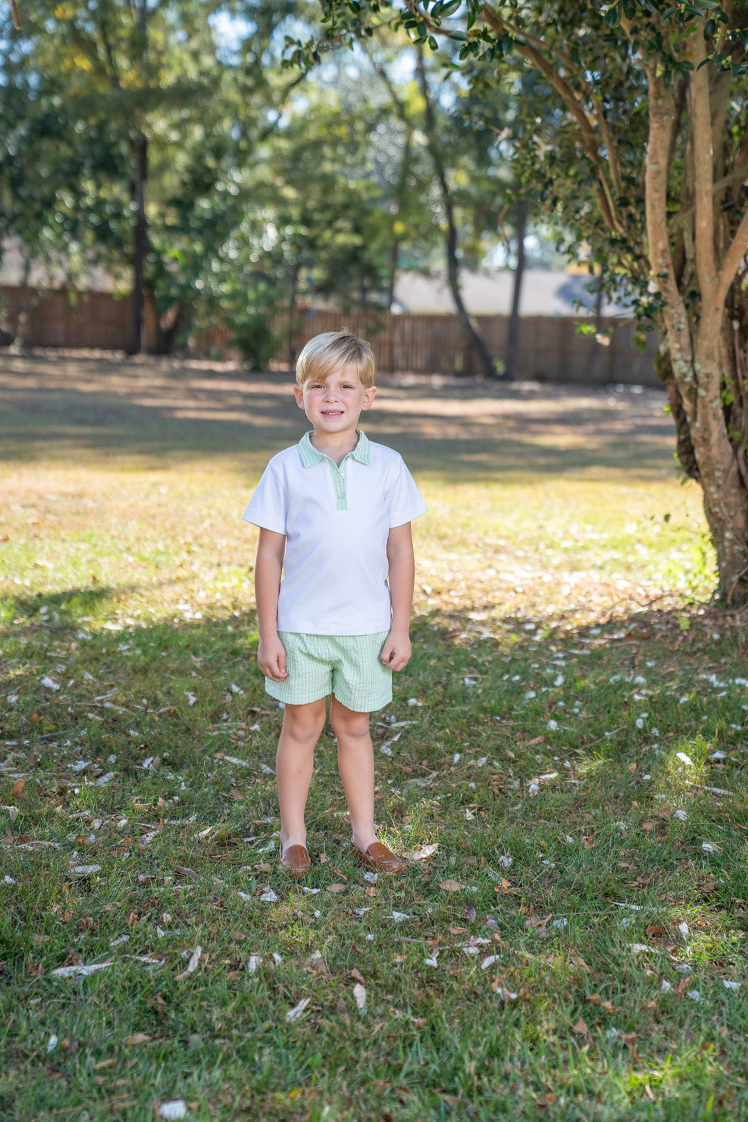 Easton Green Check Short Set