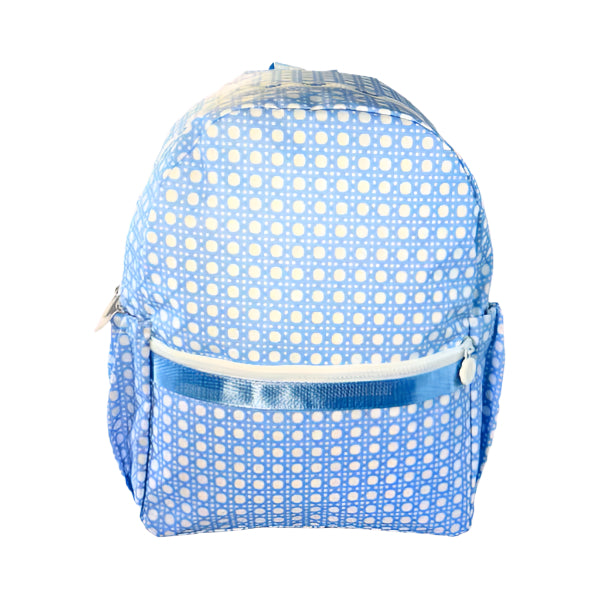 Baby Blue Bungalow Medium Backpack w/ Pocket
