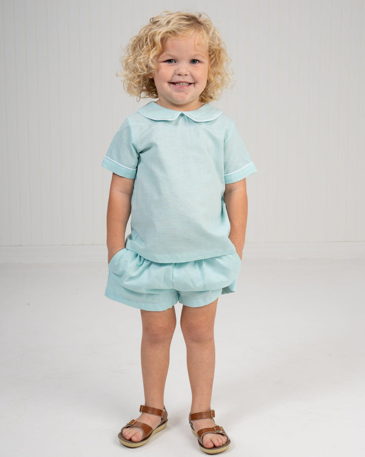 Eli Aqua Short Set