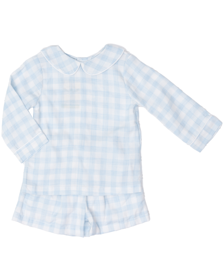 Browning LS Soft Blue Check Short Set