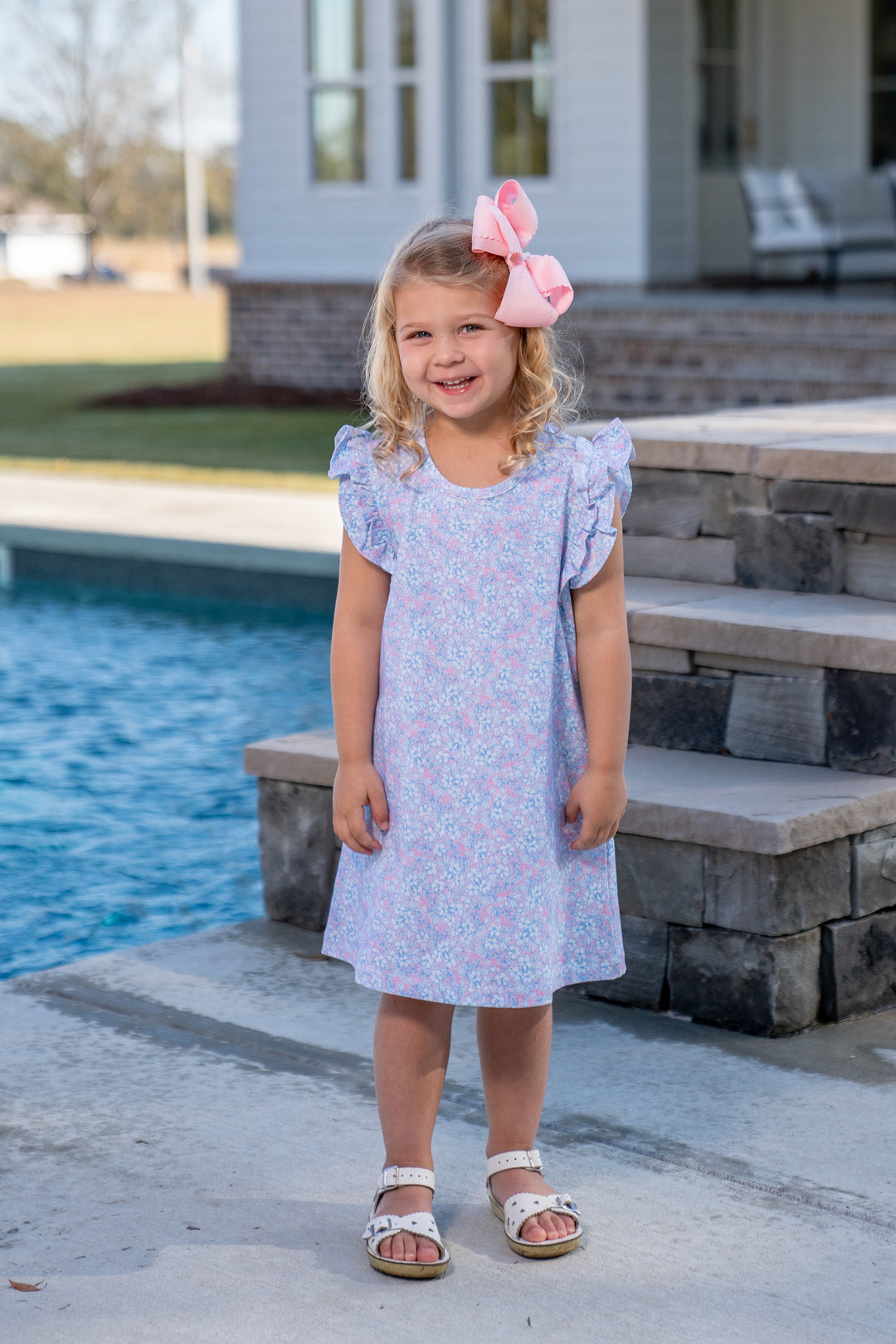 Lori Cotton Candy Floral Dress