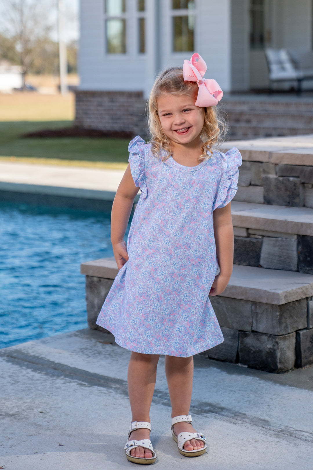 Lori Cotton Candy Floral Dress