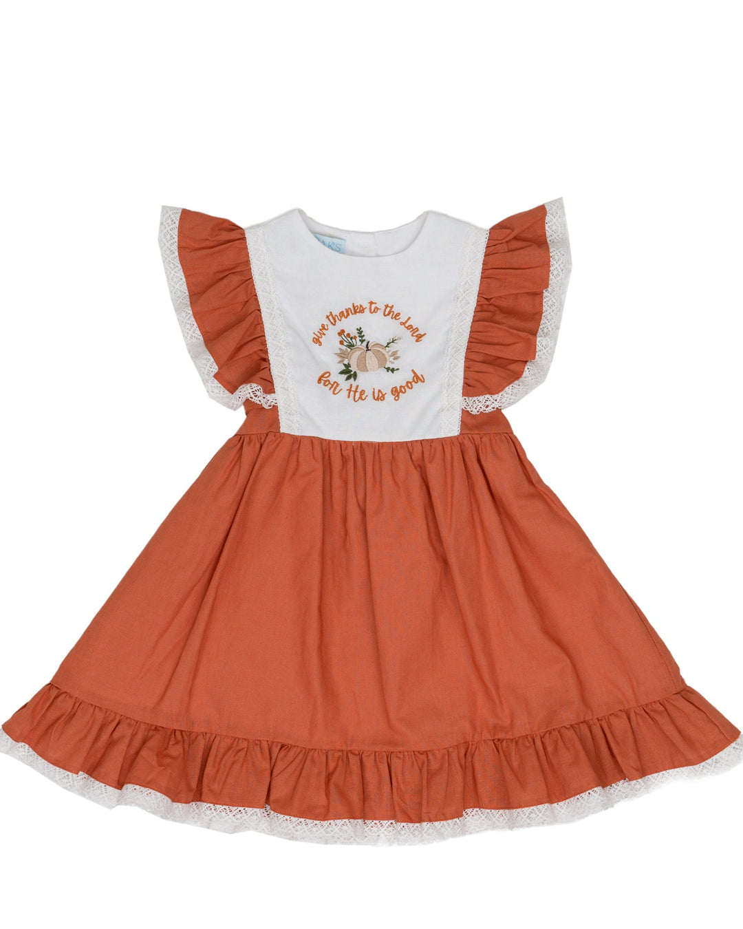Grace "He Is Good" Orange Dress