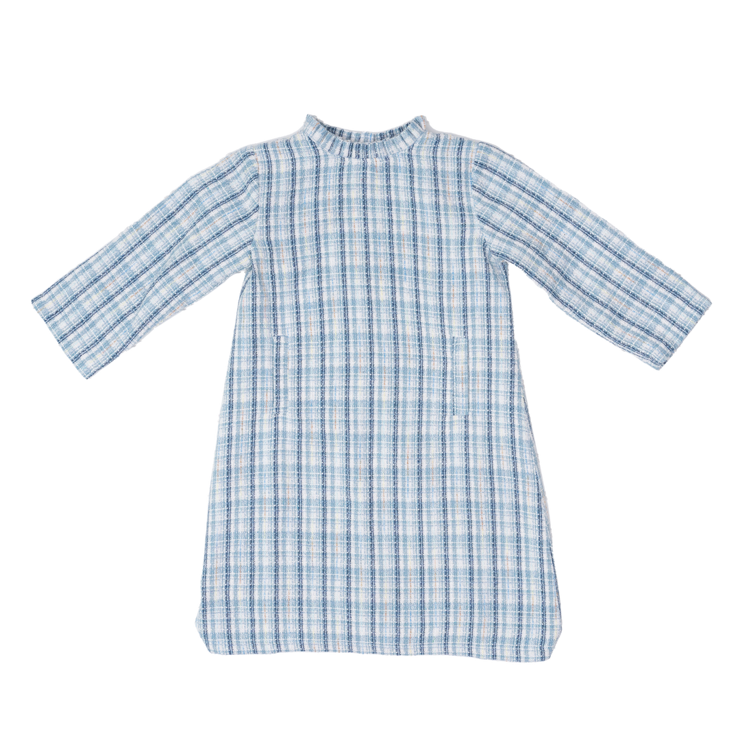 Kate Blue Tweed Dress