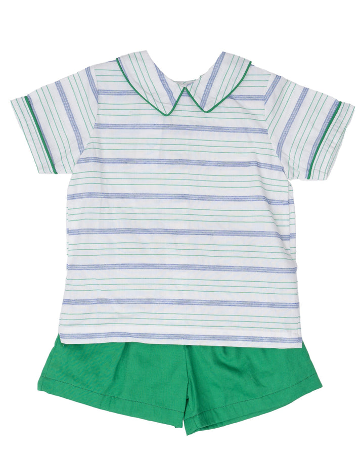 George Green Stripe Short Set