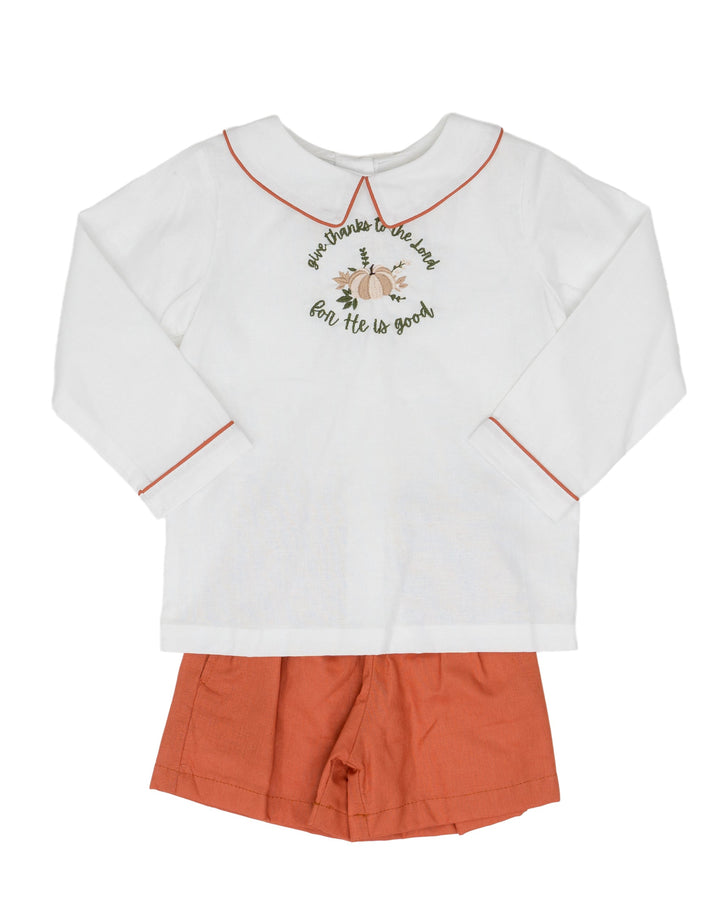 Browning "He Is Good" Orange Short Set