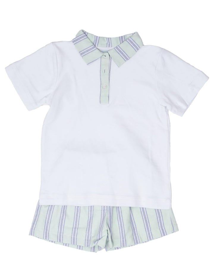 Easton Mint & Navy Stripe Set
