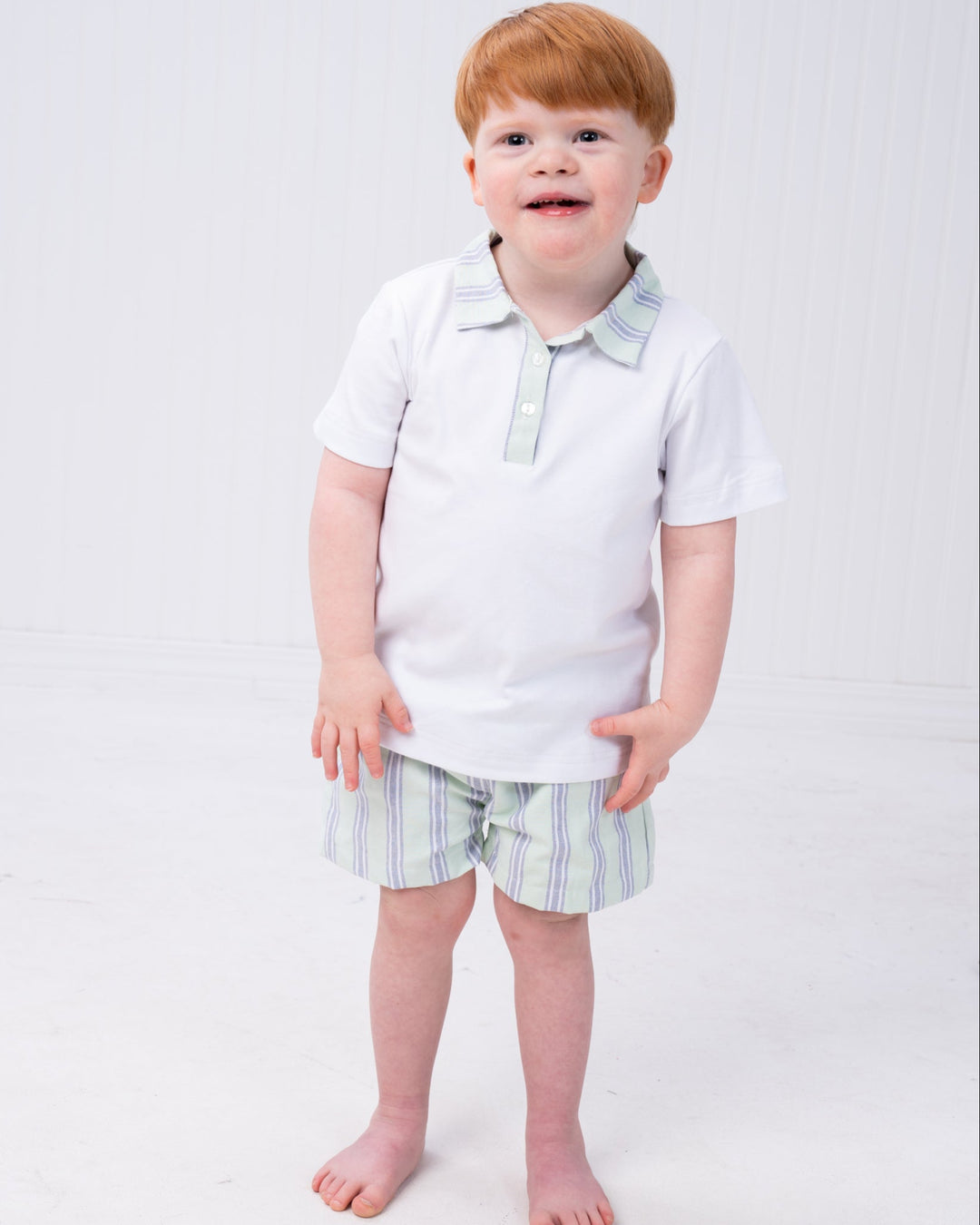 Easton Mint & Navy Stripe Set