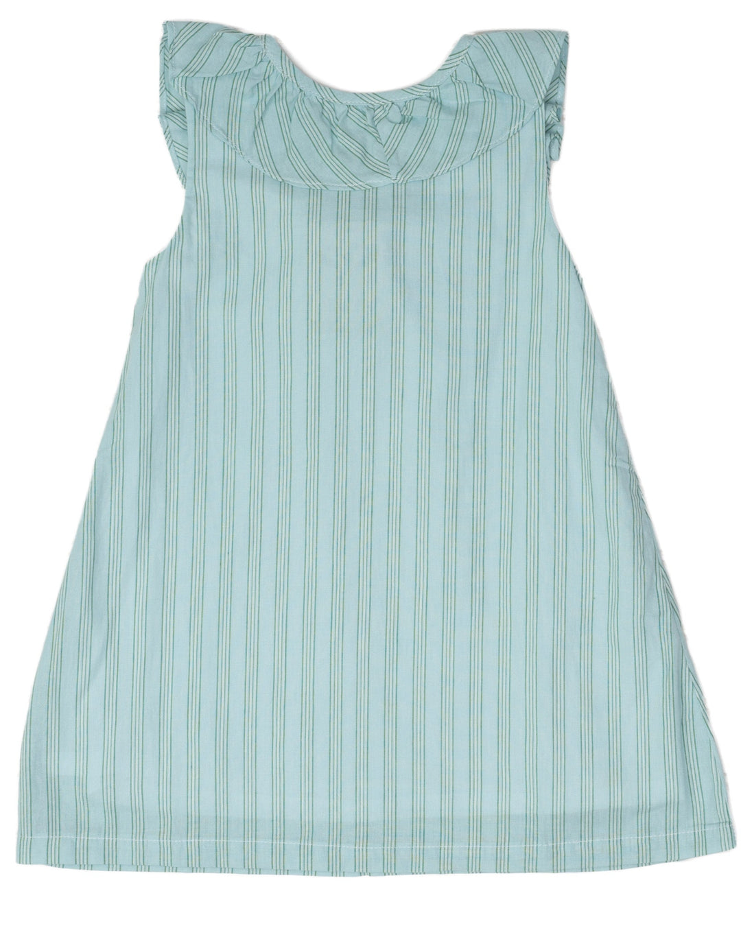 Ally Kole Blue & Green Stripe Dress