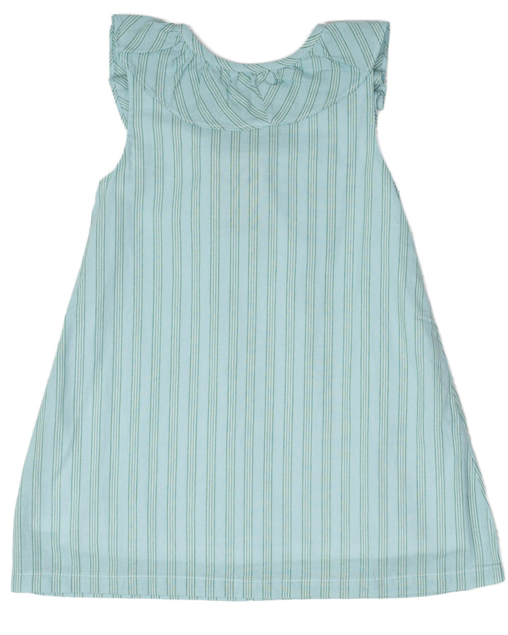 Ally Kole Blue & Green Stripe Dress